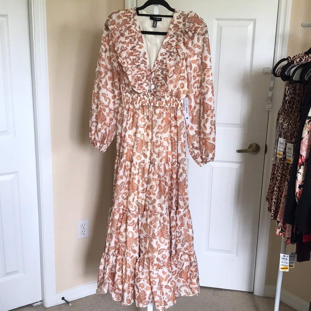 NWT Aqua Floral Dress